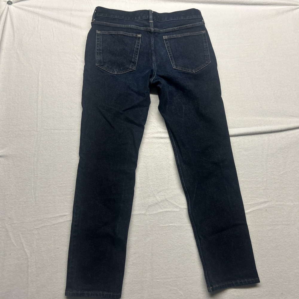 32X30" Everlane Uniform Mens Jeans The Slim Jean Dark Wash Phone Marking Pocket